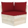 2-seater garden pallet sofa with fir wood cushions by vidaXL, Garden sets - Ref: Foro24-3063393, Price: 168,83 €, Discount: %