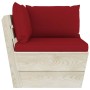 2-seater garden pallet sofa with fir wood cushions by vidaXL, Garden sets - Ref: Foro24-3063393, Price: 168,83 €, Discount: %