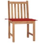 Garden chairs 2 units solid teak wood with cushions by vidaXL, Garden chairs - Ref: Foro24-3062922, Price: 233,74 €, Discount: %