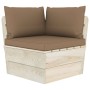 3-seater garden pallet sofa with fir wood cushions by vidaXL, Garden sets - Ref: Foro24-3063404, Price: 292,22 €, Discount: %