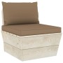 3-seater garden pallet sofa with fir wood cushions by vidaXL, Garden sets - Ref: Foro24-3063404, Price: 292,22 €, Discount: %