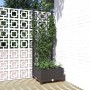 Planter with black PP trellis 40x40x121.5 cm by vidaXL, Pots and planters - Ref: Foro24-318268, Price: 39,40 €, Discount: %