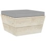 Garden pallet ottoman with impregnated fir wood cushion by vidaXL, Modular outdoor sofas - Ref: Foro24-3063373, Price: 58,99 ...