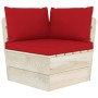 4-Sitzer-Gartensofa aus Paletten mit Kissen aus Tannenholz von vidaXL, Gartensets - Ref: Foro24-3063450, Preis: 387,88 €, Rab...