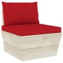 4-Sitzer-Gartensofa aus Paletten mit Kissen aus Tannenholz von vidaXL, Gartensets - Ref: Foro24-3063450, Preis: 387,88 €, Rab...