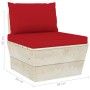 4-Sitzer-Gartensofa aus Paletten mit Kissen aus Tannenholz von vidaXL, Gartensets - Ref: Foro24-3063450, Preis: 387,88 €, Rab...