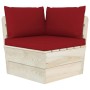 Garden pallet sofa for 4 people with fir wood cushions by vidaXL, Garden sets - Ref: Foro24-3063453, Price: 377,23 €, Discoun...