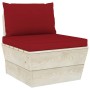 Garden pallet sofa for 4 people with fir wood cushions by vidaXL, Garden sets - Ref: Foro24-3063453, Price: 377,99 €, Discoun...