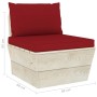 Garden pallet sofa for 4 people with fir wood cushions by vidaXL, Garden sets - Ref: Foro24-3063453, Price: 377,23 €, Discoun...