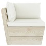 2-seater garden pallet sofa with fir wood cushions by vidaXL, Garden sets - Ref: Foro24-3063386, Price: 179,99 €, Discount: %