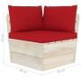 2-Sitzer-Gartensofa aus Paletten mit Kissen aus Tannenholz von vidaXL, Gartensets - Ref: Foro24-3063390, Preis: 167,74 €, Rab...