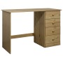 Desk with 4 solid pine wood drawers 110x50x74 cm by vidaXL, Desks - Ref: Foro24-325530, Price: 143,35 €, Discount: %