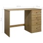 Escritorio con 4 cajones de madera maciza de pino 110x50x74 cm de vidaXL, Escritorios - Ref: Foro24-325530, Precio: 143,35 €,...