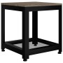 MDF and gray and black iron side table 40x40x45 cm by vidaXL, Side tables - Ref: Foro24-286080, Price: 58,37 €, Discount: %