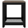 MDF and gray and black iron side table 40x40x45 cm by vidaXL, Side tables - Ref: Foro24-286080, Price: 58,37 €, Discount: %