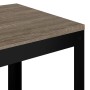 MDF and gray and black iron side table 40x40x45 cm by vidaXL, Side tables - Ref: Foro24-286080, Price: 58,37 €, Discount: %