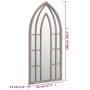 Garden mirror in sand iron for outdoor use 100x45 cm by vidaXL, Mirrors - Ref: Foro24-318353, Price: 105,77 €, Discount: %