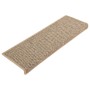 Self-adhesive sisal stair tread mat, set of 15 in beige, 65x21x4 cm by vidaXL, Stair mats - Ref: Foro24-326890, Price: 99,84 ...