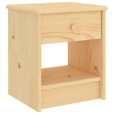 Solid pine wood bedside table, light wood, 35x30x40 cm by vidaXL, Nightstands - Ref: Foro24-322221, Price: 55,42 €, Discount: %