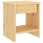 Solid pine wood bedside table, light wood, 35x30x40 cm by vidaXL, Nightstands - Ref: Foro24-322221, Price: 55,42 €, Discount: %