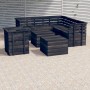 Garden furniture made of 8 pieces of solid dark gray pine wood pallets. by vidaXL, Garden sets - Ref: Foro24-3063760, Price: ...