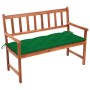 Solid acacia wood garden bench with cushion 120 cm by vidaXL, garden benches - Ref: Foro24-3063788, Price: 172,15 €, Discount: %