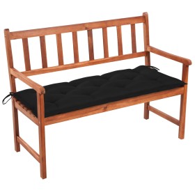 Garden bench with cushion solid acacia wood 120 cm by vidaXL, garden benches - Ref: Foro24-3063790, Price: 185,99 €, Discount: %