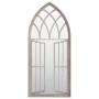 Sand-colored iron garden mirror for outdoors 100x45 cm by vidaXL, Mirrors - Ref: Foro24-318361, Price: 127,99 €, Discount: %