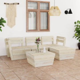 Pallet furniture for garden, 5 pieces made of impregnated fir wood. by vidaXL, Garden sets - Ref: Foro24-3063715, Price: 231,...