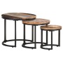 Side tables 3 pieces solid recycled wood by vidaXL, Side tables - Ref: Foro24-320688, Price: 98,78 €, Discount: %