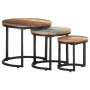 Side tables 3 pieces solid recycled wood by vidaXL, Side tables - Ref: Foro24-320688, Price: 98,78 €, Discount: %