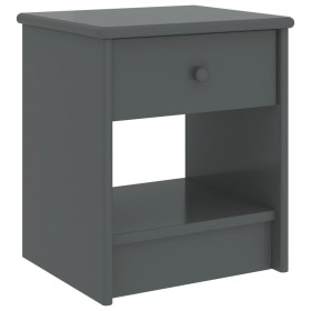 Dark gray solid pine wood bedside table 35x30x40cm by vidaXL, Nightstands - Ref: Foro24-322226, Price: 34,56 €, Discount: %