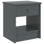 Dark gray solid pine wood bedside table 35x30x40cm by vidaXL, Nightstands - Ref: Foro24-322226, Price: 34,56 €, Discount: %