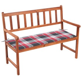 Garden bench with cushion solid acacia wood 120 cm by vidaXL, garden benches - Ref: Foro24-3063781, Price: 176,99 €, Discount: %