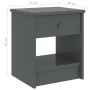 Dark gray solid pine wood bedside table 35x30x40cm by vidaXL, Nightstands - Ref: Foro24-322226, Price: 34,56 €, Discount: %