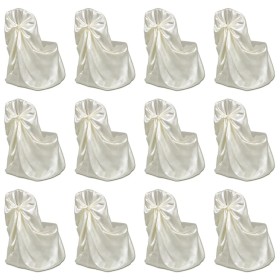 Funda de silla para banquete de boda 12 unidades crema de vidaXL, Fundas - Ref: Foro24-279095, Precio: 74,37 €, Descuento: %