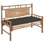 Garden bench with bamboo cushion 120 cm by vidaXL, garden benches - Ref: Foro24-3063899, Price: 120,99 €, Discount: %