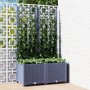 Planter with trellis PP dark gray 80x40x136 cm by vidaXL, Pots and planters - Ref: Foro24-318251, Price: 71,47 €, Discount: %