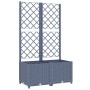 Planter with trellis PP dark gray 80x40x136 cm by vidaXL, Pots and planters - Ref: Foro24-318251, Price: 71,47 €, Discount: %