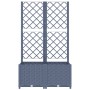 Planter with trellis PP dark gray 80x40x136 cm by vidaXL, Pots and planters - Ref: Foro24-318251, Price: 71,47 €, Discount: %