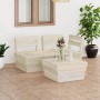 Pallet furniture for garden 3 pieces impregnated fir wood by vidaXL, Garden sets - Ref: Foro24-3063711, Price: 146,00 €, Disc...