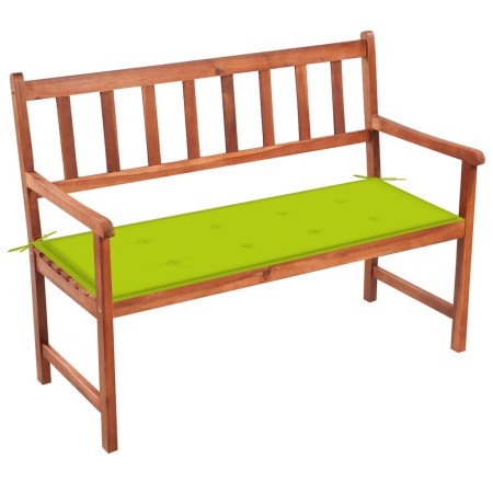 Garden bench with cushion solid acacia wood 120 cm by vidaXL, garden benches - Ref: Foro24-3063779, Price: 175,99 €, Discount: %