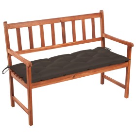 Garden bench with cushion solid acacia wood 120 cm by vidaXL, garden benches - Ref: Foro24-3063791, Price: 185,99 €, Discount: %