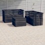 Garden pallet furniture 5 pcs solid dark gray pine wood by vidaXL, Garden sets - Ref: Foro24-3063742, Price: 404,97 €, Discou...