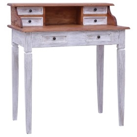 Escritorio con cajones de madera maciza reciclada 90x50x101 cm de vidaXL, Escritorios - Ref: Foro24-283911, Precio: 219,99 €,...