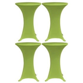 Funda elástica para mesa 4 unidades 70 cm verde de vidaXL, Fundas - Ref: Foro24-279088, Precio: 37,03 €, Descuento: %