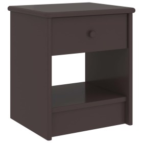 Dark brown solid pine wood bedside tables 35x30x40cm by vidaXL, Nightstands - Ref: Foro24-322224, Price: 45,83 €, Discount: %