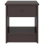 Dark brown solid pine wood bedside tables 35x30x40cm by vidaXL, Nightstands - Ref: Foro24-322224, Price: 45,85 €, Discount: %