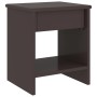 Dark brown solid pine wood bedside tables 35x30x40cm by vidaXL, Nightstands - Ref: Foro24-322224, Price: 45,85 €, Discount: %