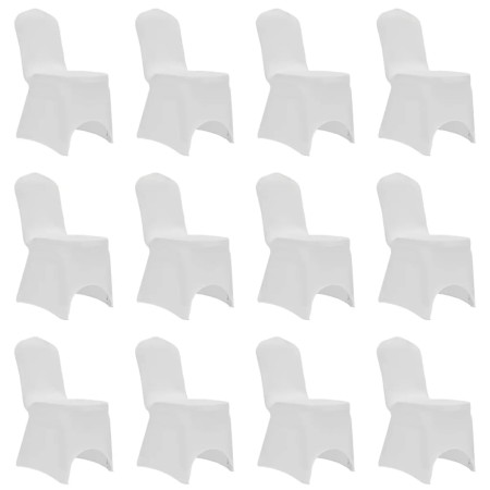 Elastic chair cover 12 units white by vidaXL, Covers - Ref: Foro24-279090, Price: 43,34 €, Discount: %